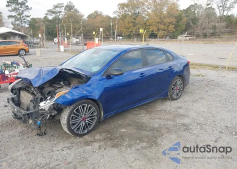 2021 Kia Forte Gt из США, поврежденный, VIN 3KPF44AC0ME366357